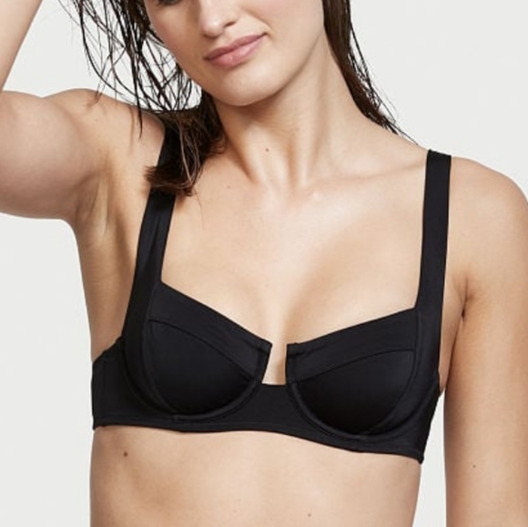 🍒NWT🍒 VS BLACK BIKINI SET 36DD top + M bottom - Picture 8 of 8